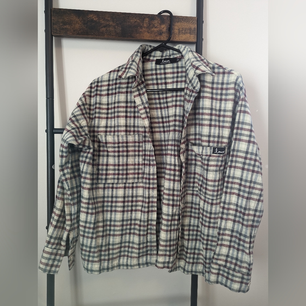 Made In Canada, Louve Brand plaid flannel shirt